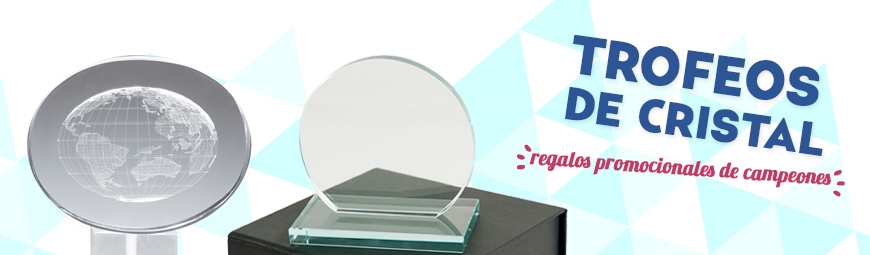 Trofeos de Cristal- Reconocimientos de cristal baratos para empresas
