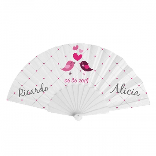 Abanico para bodas moderno
