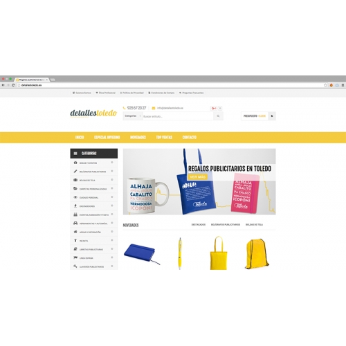 Página web con catálogo completo de Makito