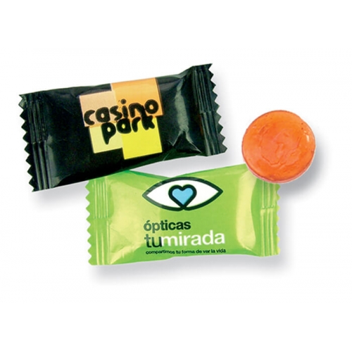 Caramelo publicitario sobre 280 gramos