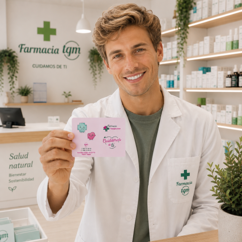 Tarjeteros farmacia Cuidamos de ti