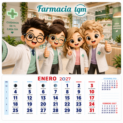 Calendario Farmacia selfie