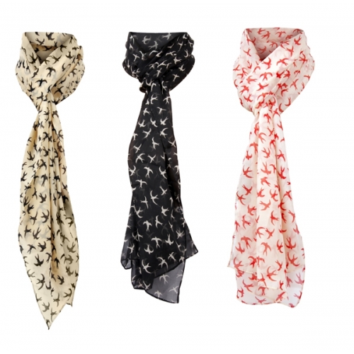 Pañuelo foulard birds
