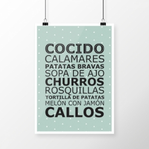Diseño: comidas madrileñas