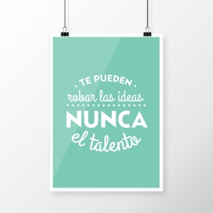 Diseño: Te pueden robar las ideas nunca el talento