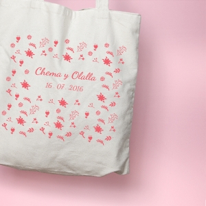 Bolsa para bodas con mensaje