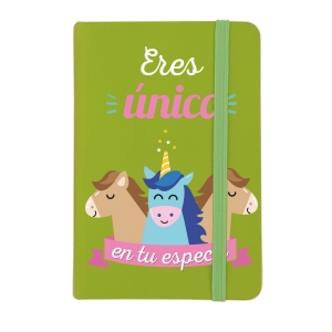 Boli con unicornio y mensaje